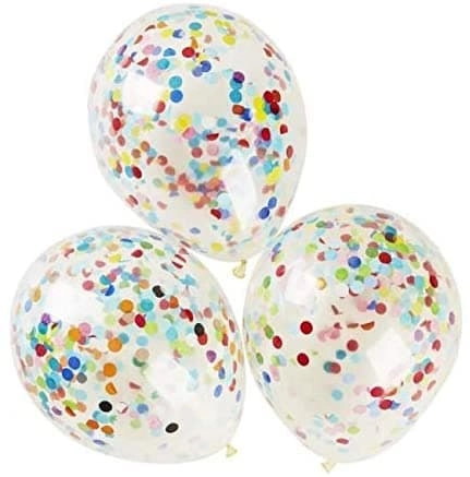 JOLLITY LLC Confetti Balloons - 8Pcs Party Decorations