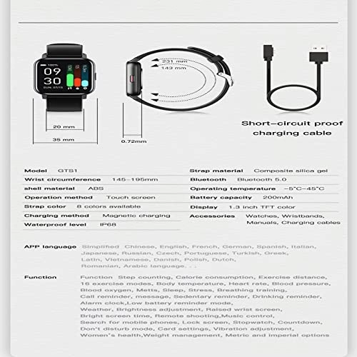 Fitness Smartwatch - 1.3 inch Zinc alloy
