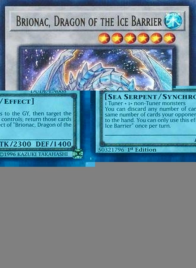 Brionac, Dragon of The Ice Barrier DUDE-EN008 - Ultra Rare 1st Edition Duel Devastator