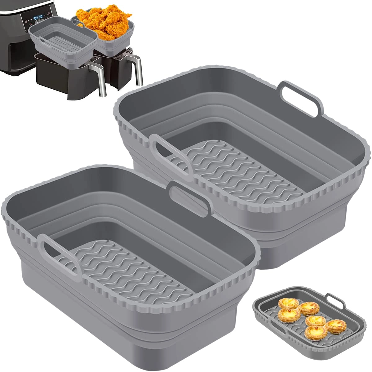 Silicone Pot - Silicone 2pcs