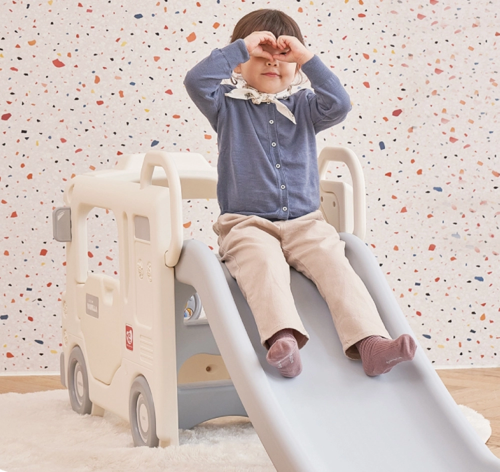 Compact Bus Slide - Indoor & Outdoor Playset