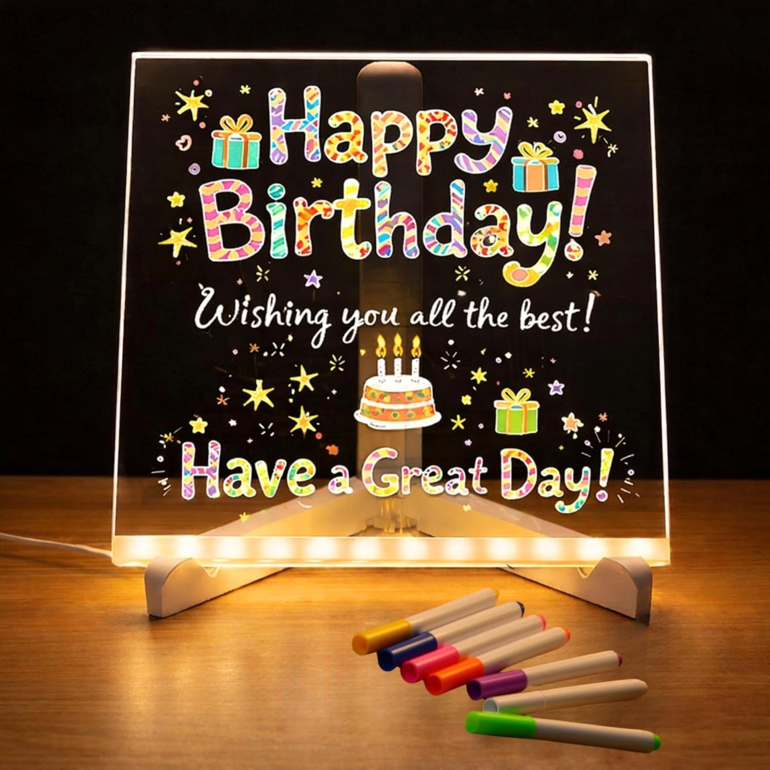 X4Cart, Indore LED Acrylic Writing Board - Corded Electric Pink