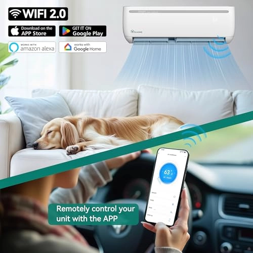 18000 BTU Mini Split Air Conditioner - Wi-Fi
