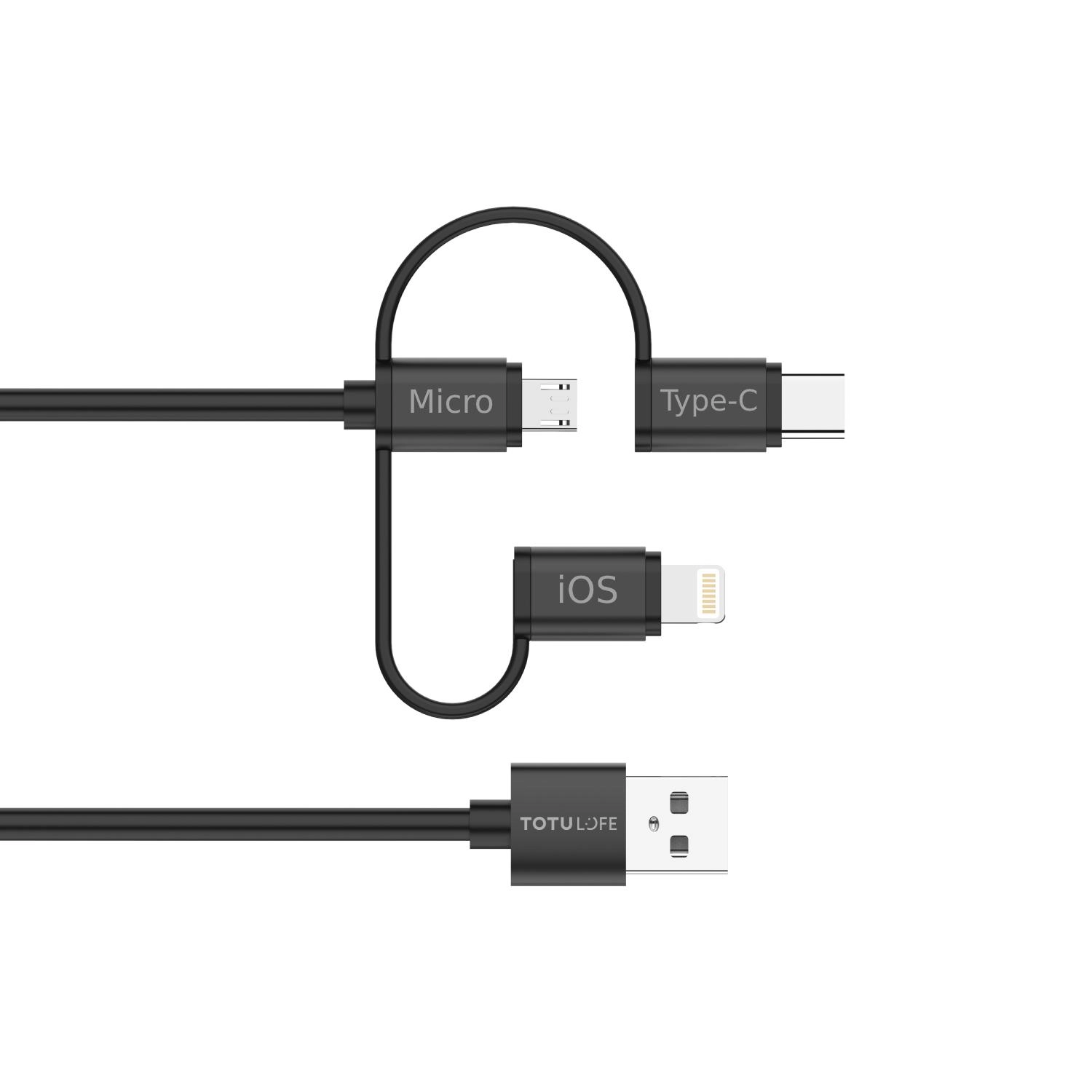 TOTUDESIGN Fine Series Power Bank - 10000mAh + 3 in1 Cable