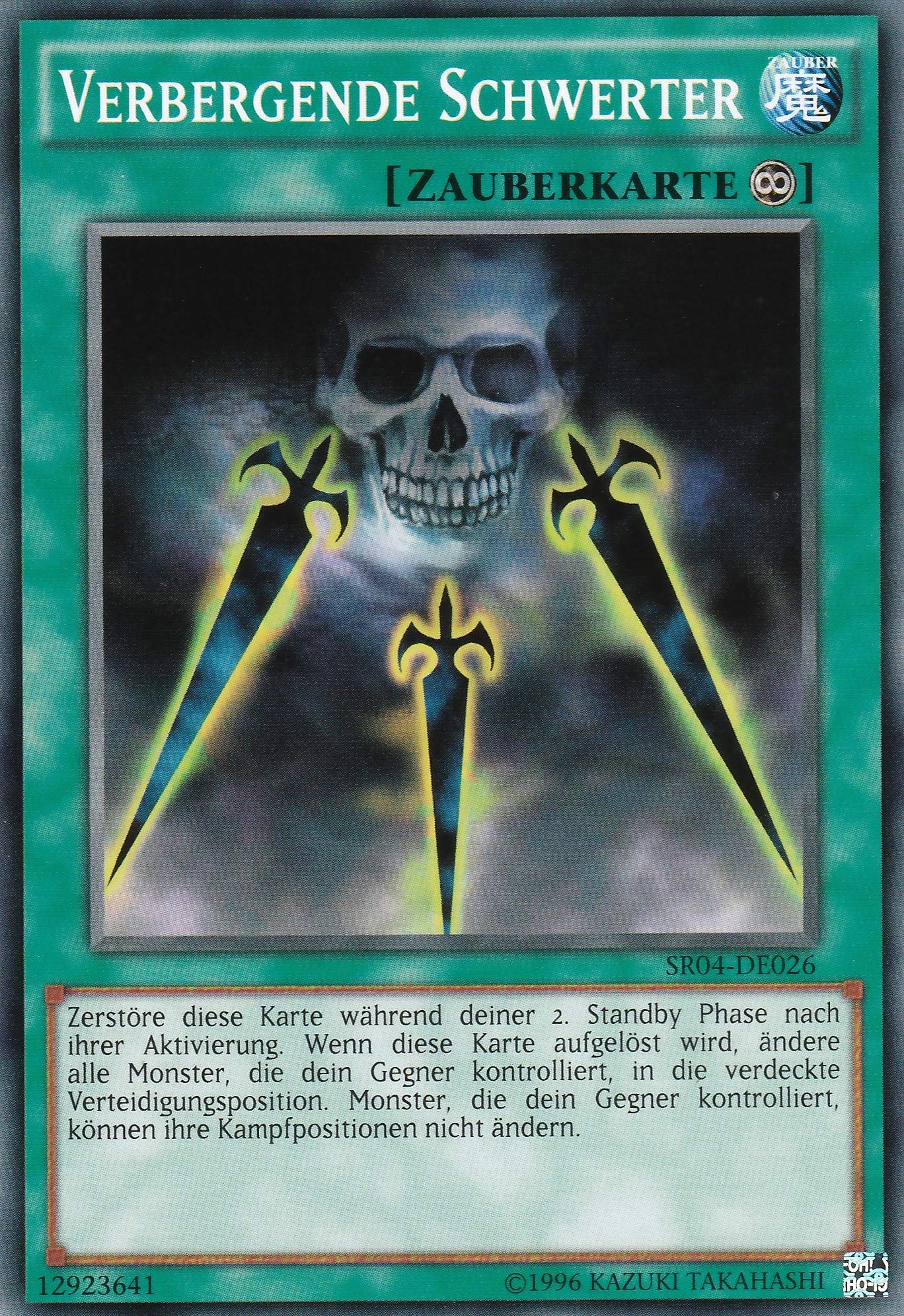 Konami Yugioh Concealing Swords SR04-DE026 - German