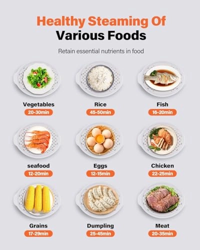 3 Tier Electric Food Steamer - 9.6 Quarts