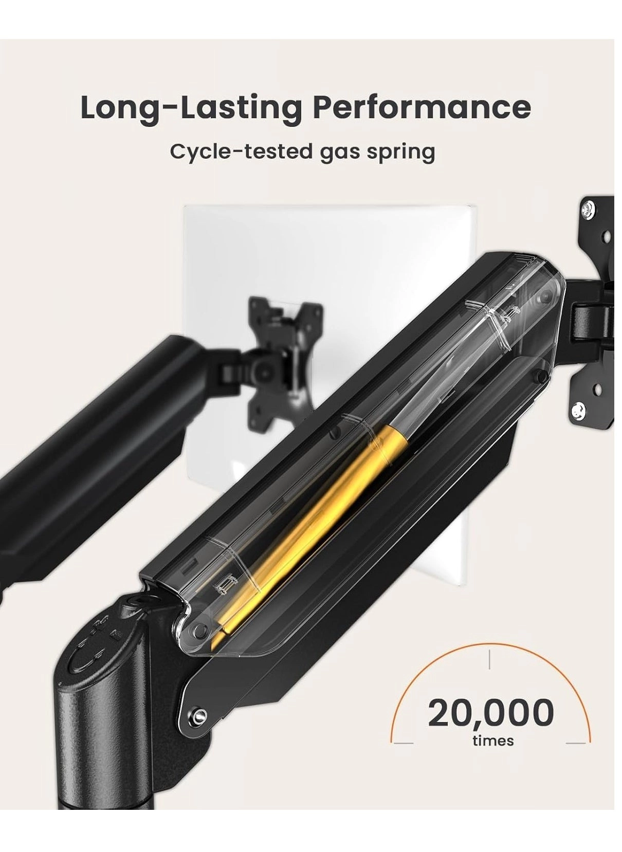 Dual Monitor Stand - 32 Inches 75x75/100x100mm