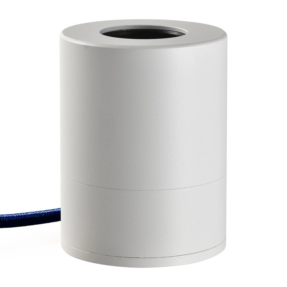 MESSAGE IN THE BULB Pop Table Lamp Base - 306028G White with Blue Cable
