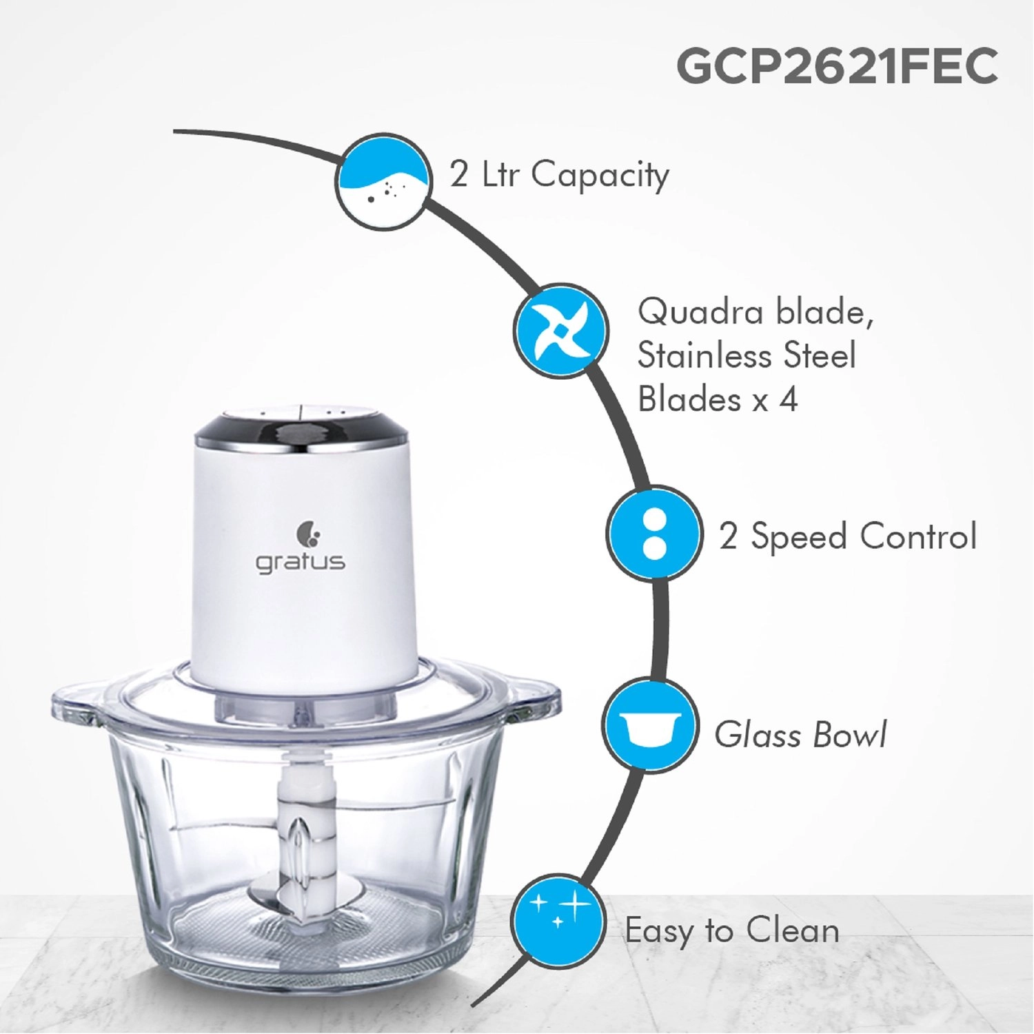 GCP2621FEC - 2 Ltr 4 Blades