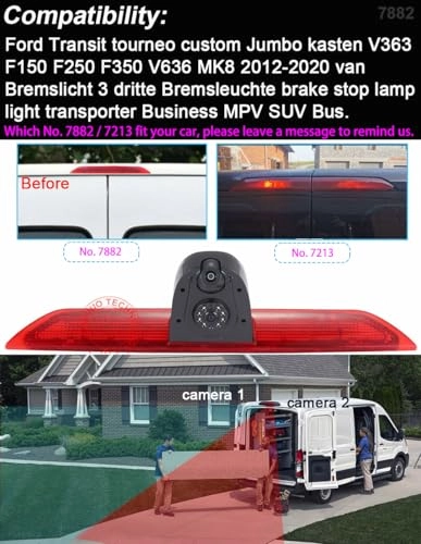 TFT LCD Monitor + Reversing Camera - Night vision 1280 x 720