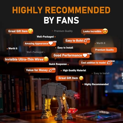 Led Light for Lego-75440 at-at - Easy Install Hidden Wiring