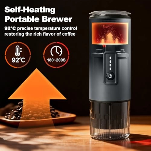 3-in-1 Portable Coffee Maker - 20BAR 7800mAh Rechargeable
