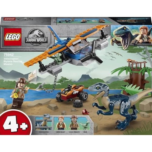 Jurassic World Velociraptor: Biplane Rescue Mission (75942)