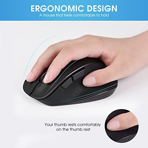 Ergonomic Optical Mouse - Wireless