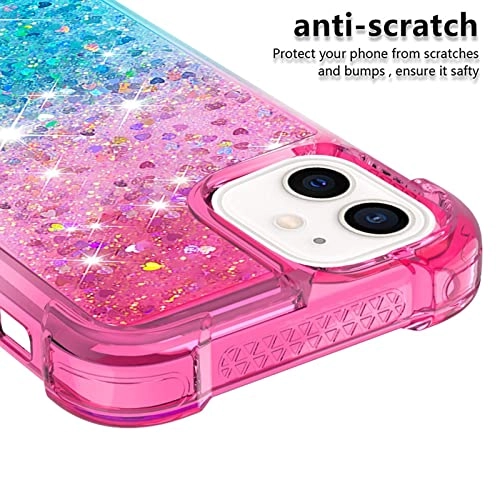 Glitter Moving Quicksand Flowing Cover Silicone Bumper for iPhone 12