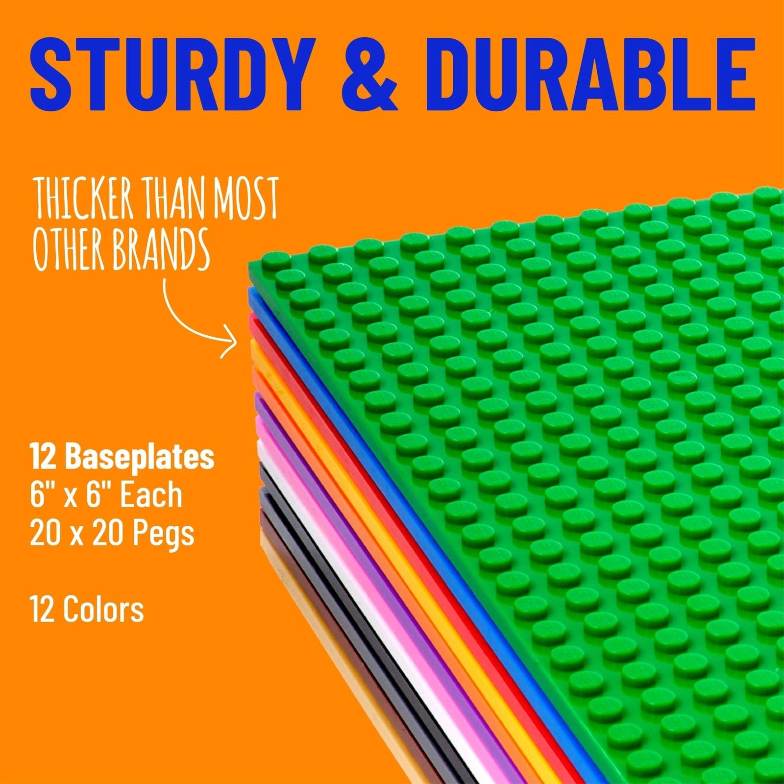 Stackable Baseplates - 12 pcs