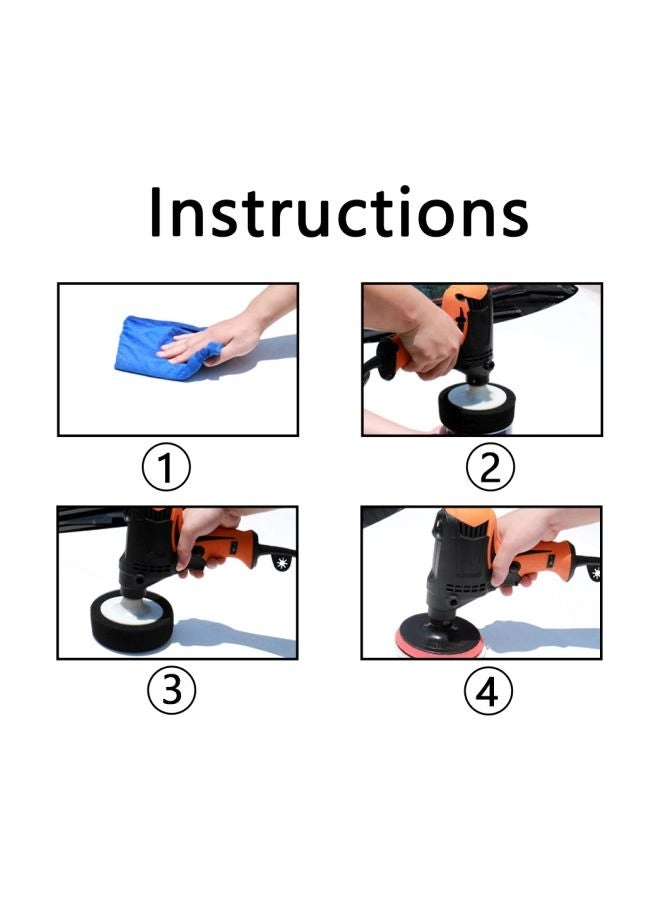 Adjustable Speed Car Electric Polisher Machine Kit - 1200W 100mm