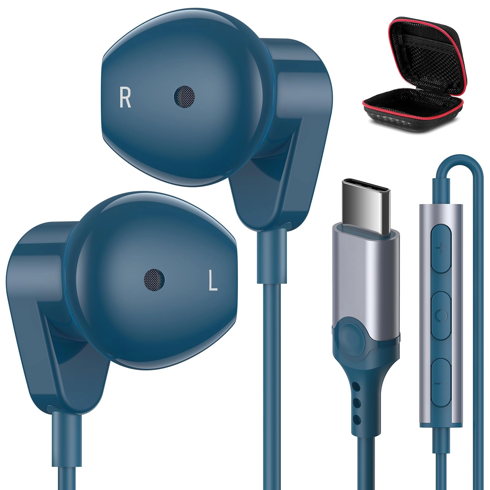 APETOO USB C Headphones Wired Earbud