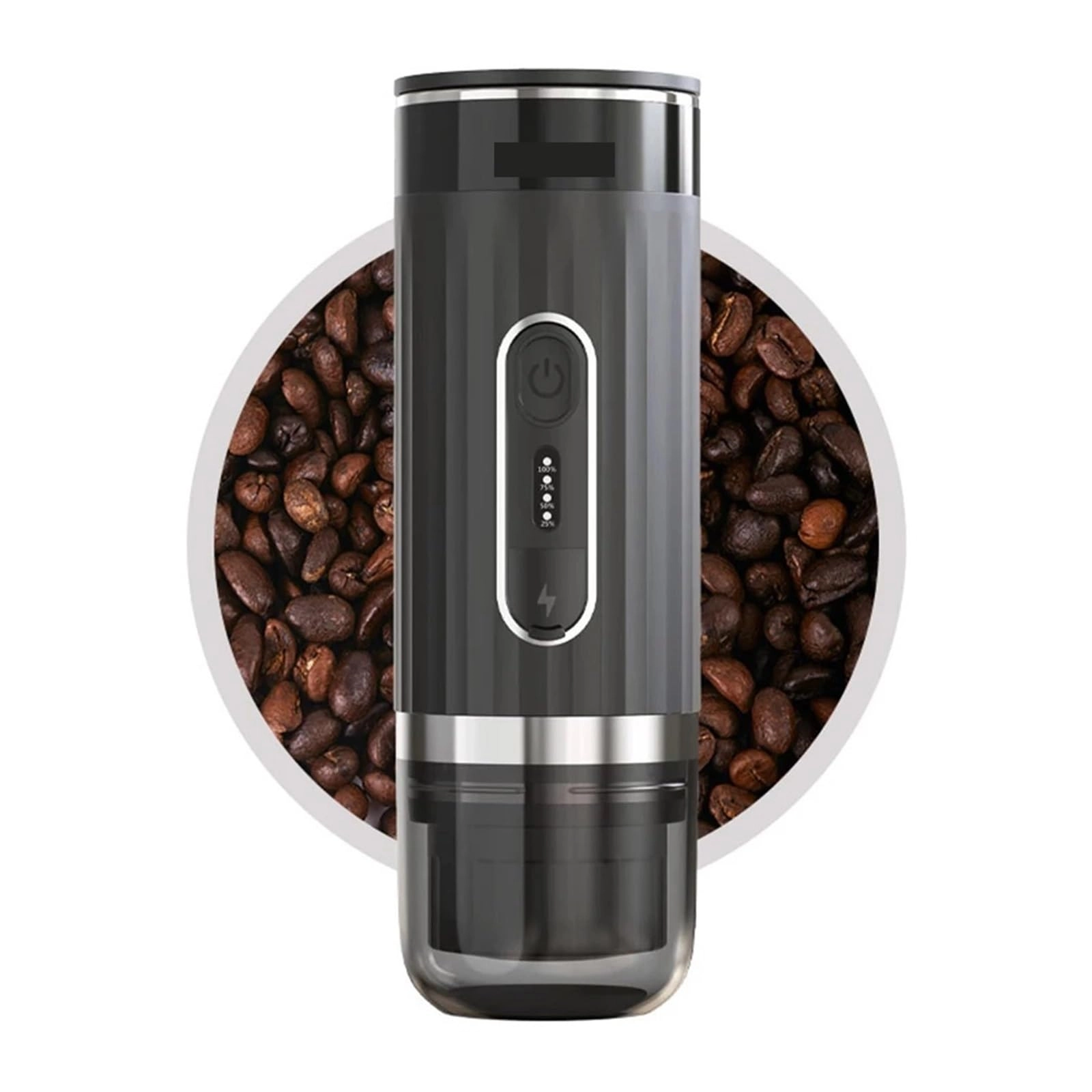 Portable Coffee Maker - coffee powder and capsules