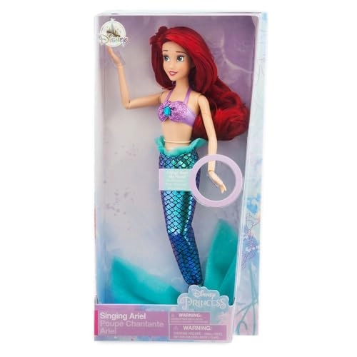 Ariel Singing Mermaid Doll - Shimmering Costume Organza Tail Ages 3+