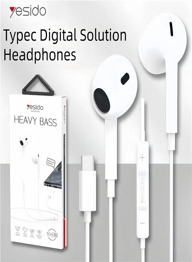 USB-C Headphones Wired Earbud