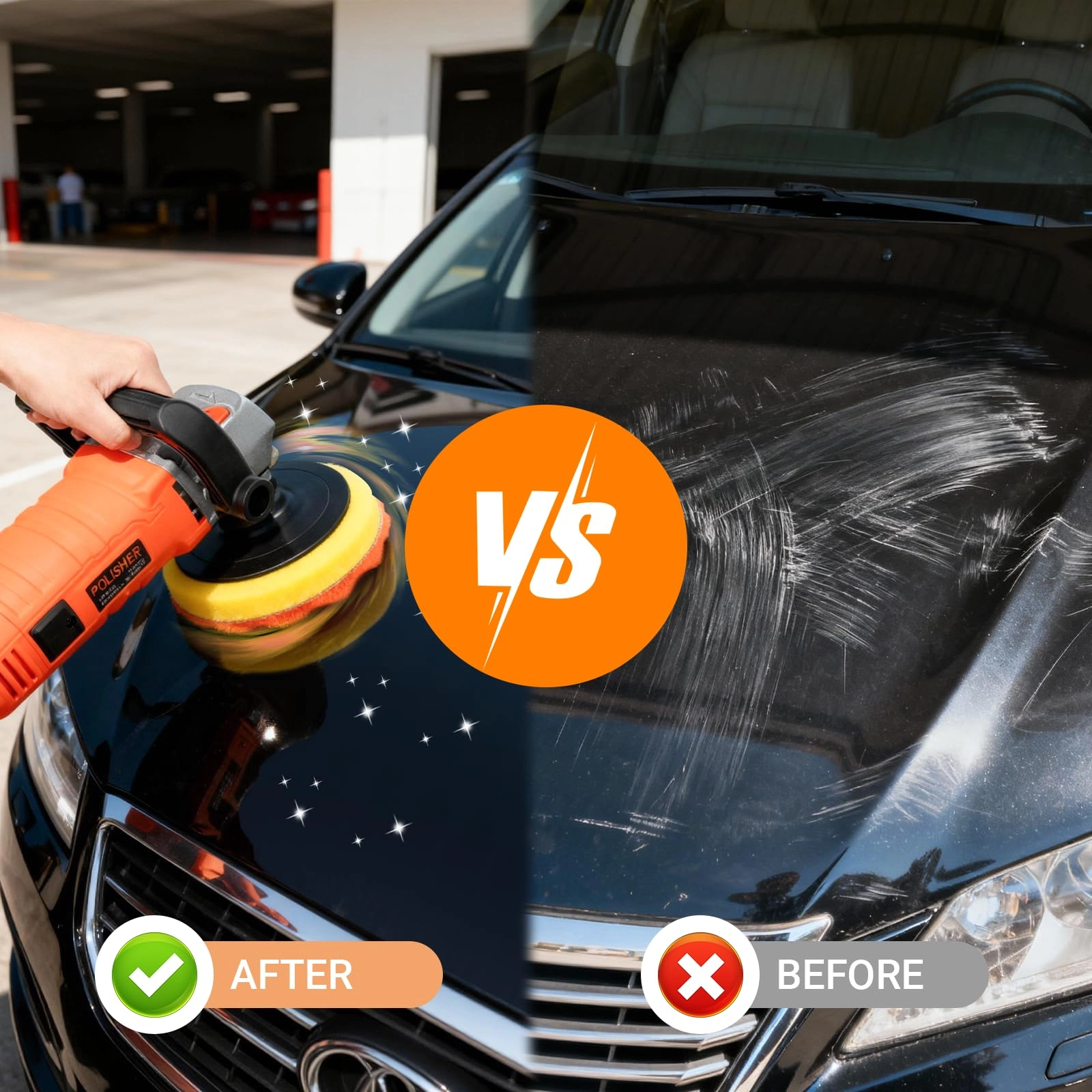 Car Buffer Polisher - 1200W 7/6 Inch