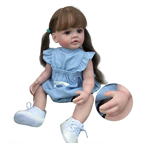 Reborn Doll - 22 Inches (55 cm) Vinyl Girl Sleeping Ages 3+