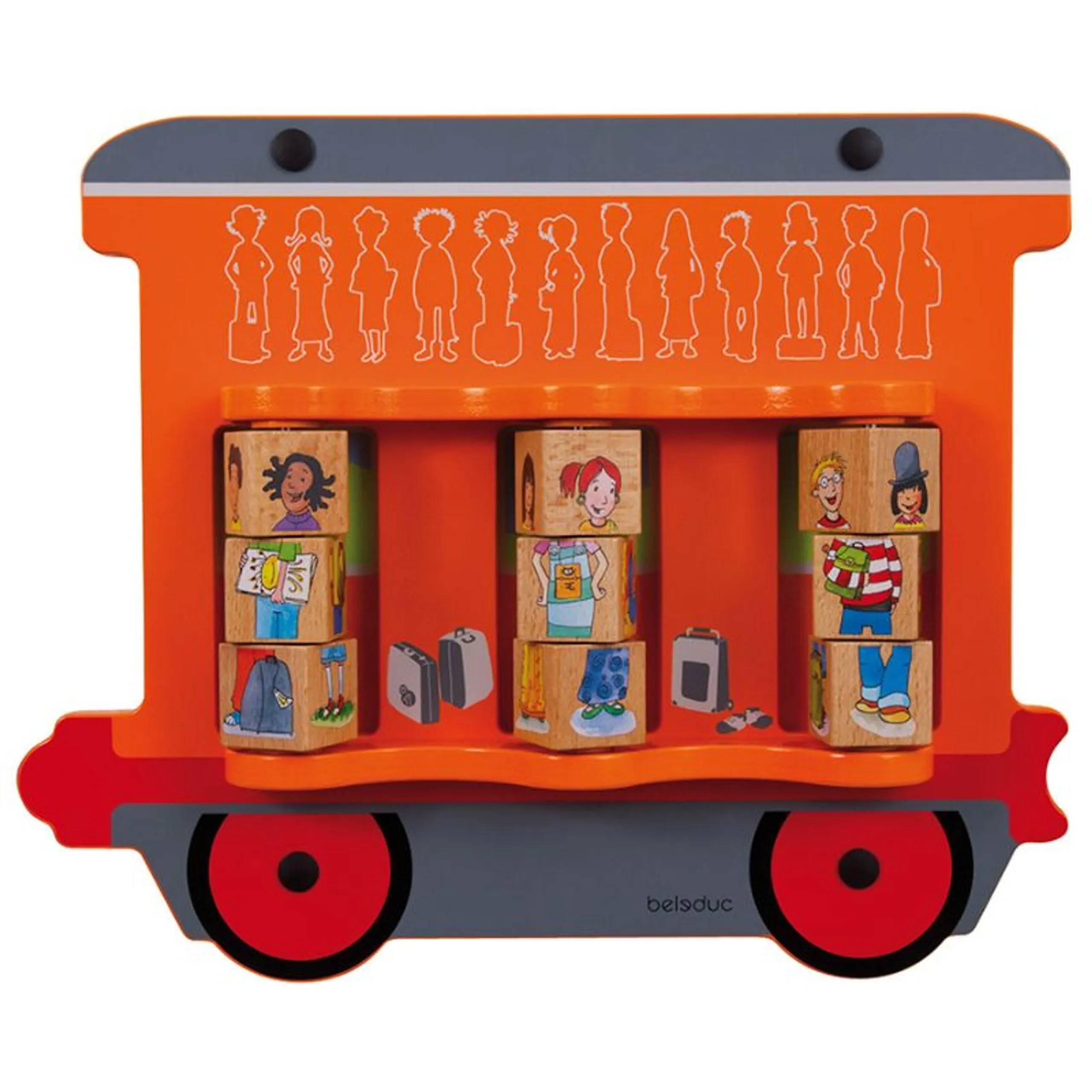 Beleduc Wall Elements Train - Suitable for 3-5 years