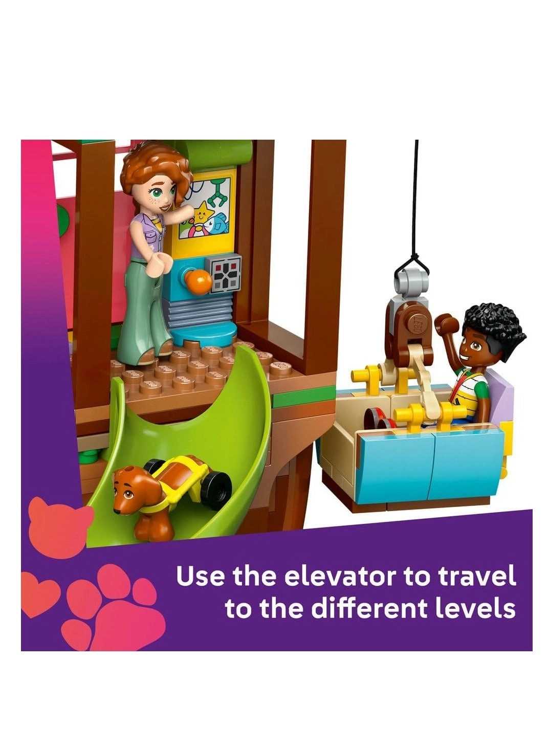 LEGO Friends Friendship Tree House Hangout (42652) - 4 Minidoll 2 Animal Figures