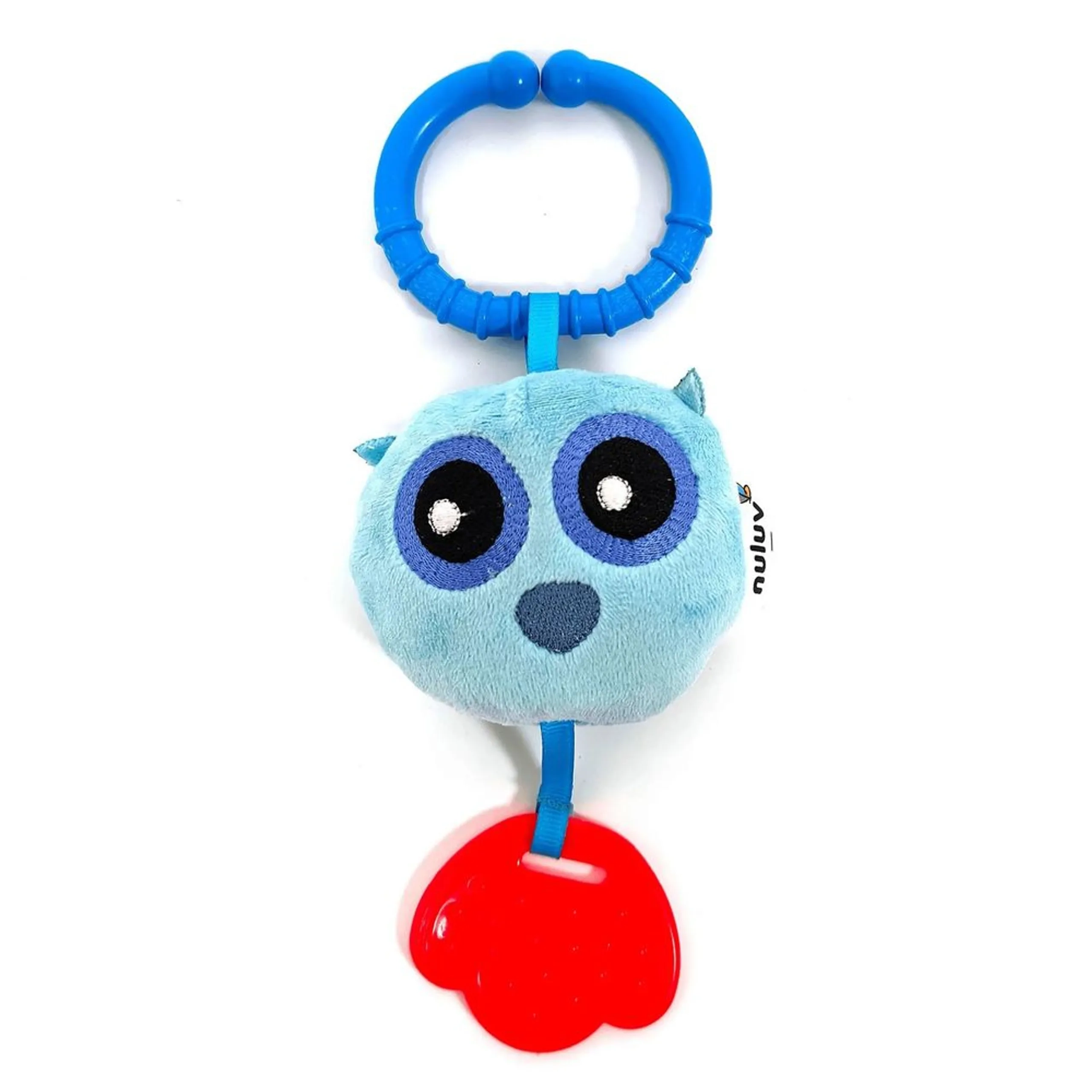 Playtime Owl Teether - soft cuddly fabric silicone teething ring