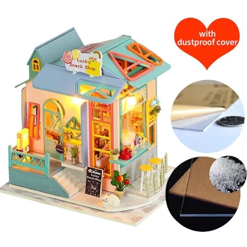 Miniature Dollhouse Kit - Mechanical Aesthetic Design 27.48 x 22.48 x 29.18 cm