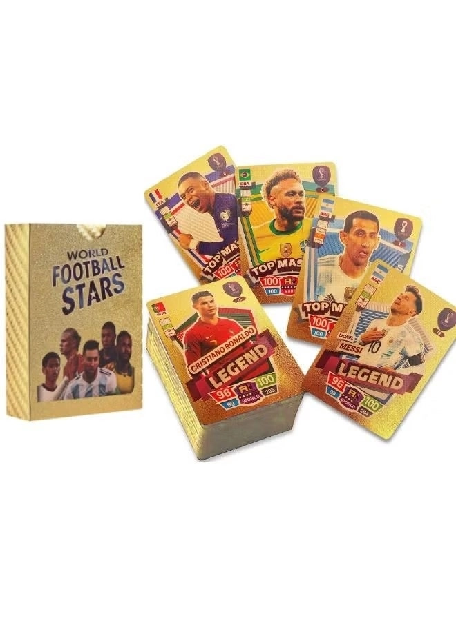 HOMESTAR Gold Foil World Football Cards - 55pcs