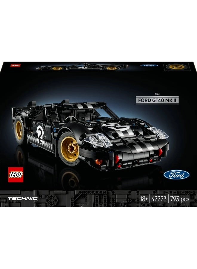 Technic 1966 Ford Gt40 Mkii Race Car (42223)