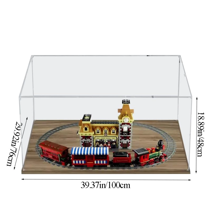 Acrylic Display Case for LEGO 71044 - Disneyland Train and Station Toy
