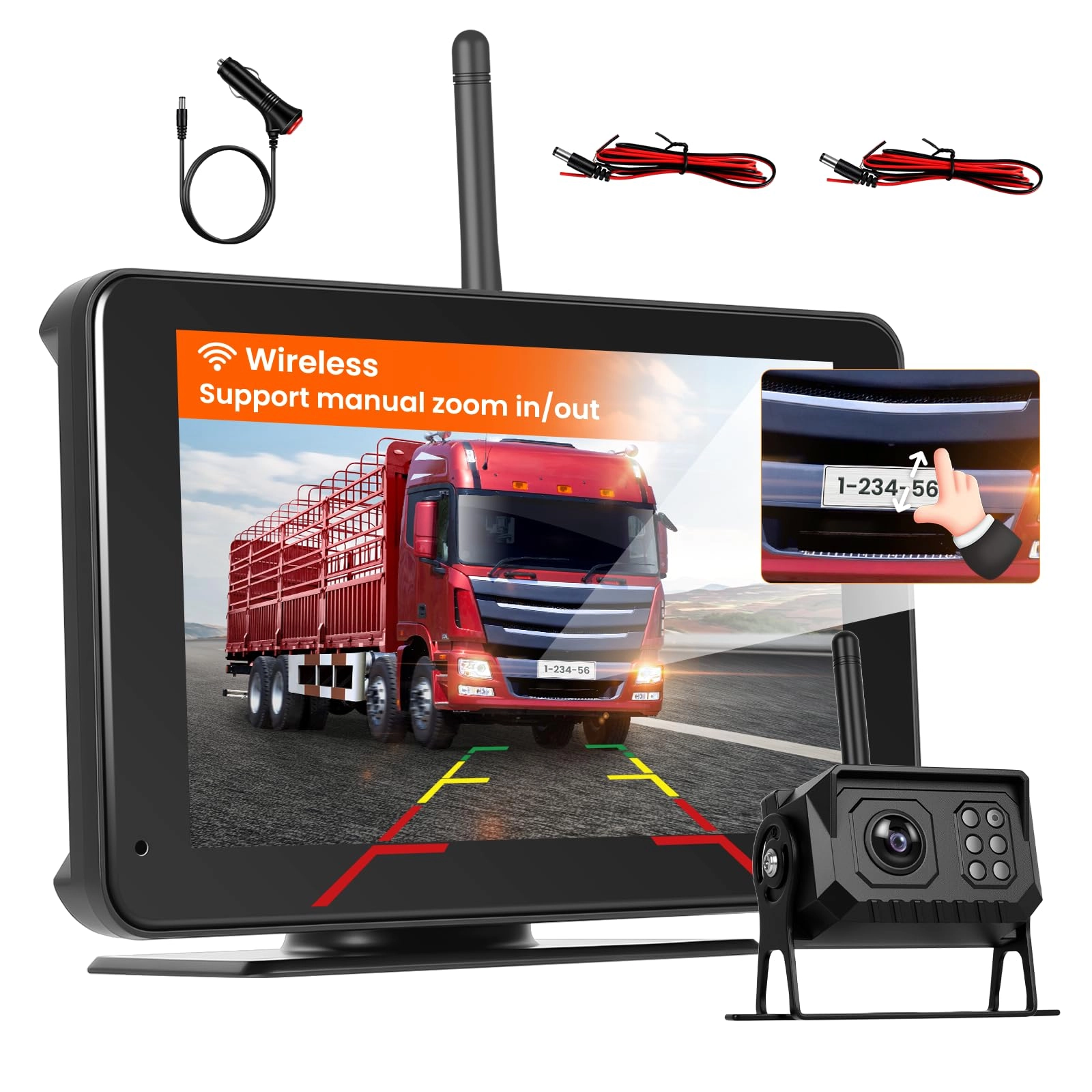 Hikity Digital Reversing Camera Kit - Night vision wireless 720P