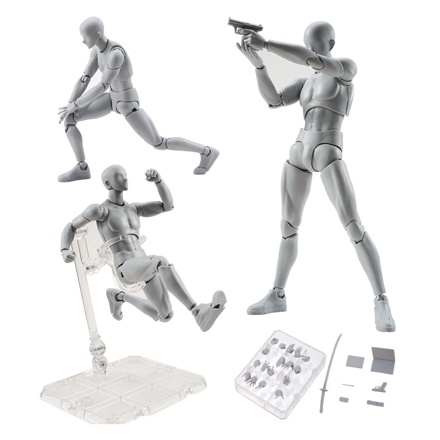 HaniforeverCN Artists Manikin - 1 piece(s) Model gun sword cellphone laptop