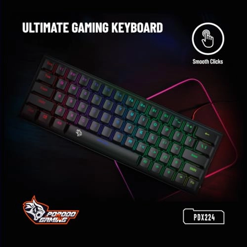 61 Keys Pudding Mechanical Keyboard - EN/AR Wired