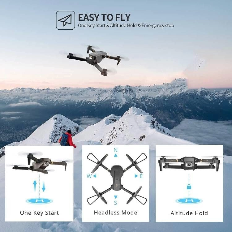 Mini Foldable Drone V4 - 1080p