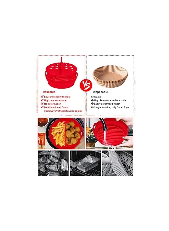 Foldable Air Fryer Silicone Liners - Silicone 1pc