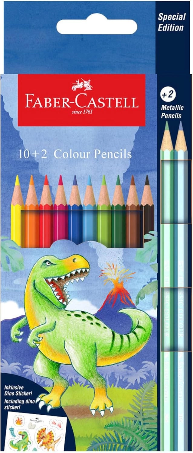Faber-Castell Coloured Pencils - 12 Pcs