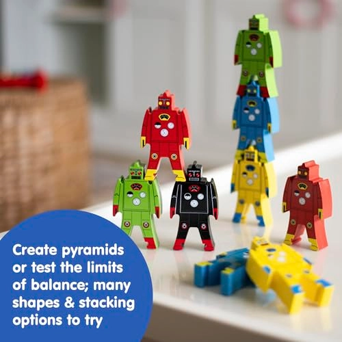 Wood Stacking Robot - 3 years and up 9 pieces