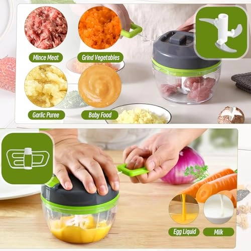 Manual Rope Chopper - 500ml 3 blades