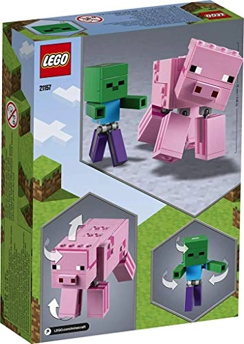 Minecraft BigFig Pig and Baby Zombie Character (21157)