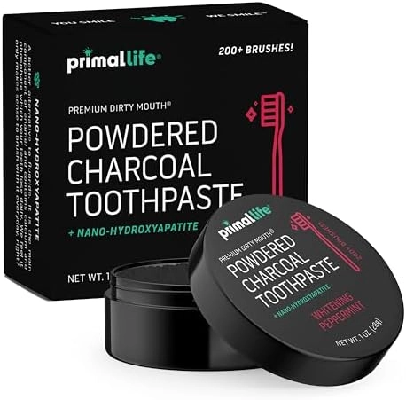 Primal Life Organics Dirty Mouth Toothpowder - 1 oz (28 g) teeth whitening