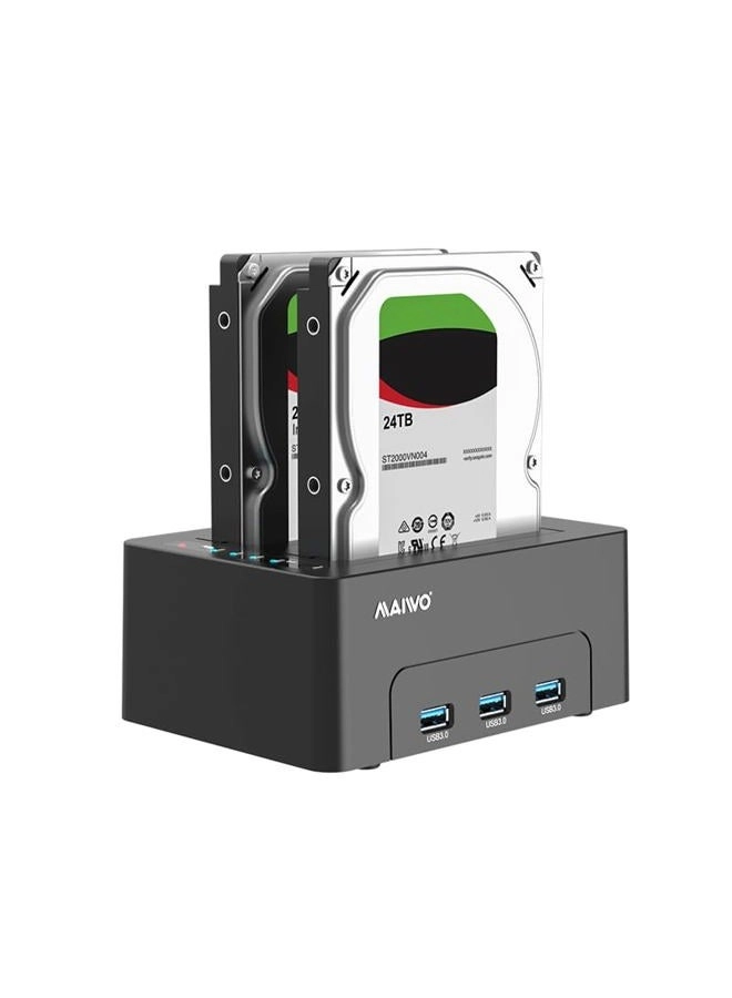 MAIWO Dual Bay Hard Drive Docking Station - 2 Bay