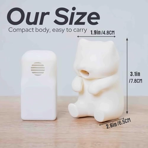 Mini Food Cooling Fan - Cat-Shaped 3.14" USB-C Rechargeable Waterproof