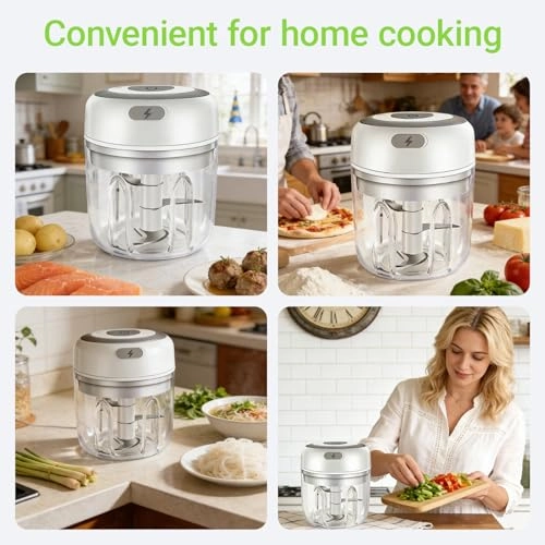 Mini Food Processor - 250ML Battery Powered