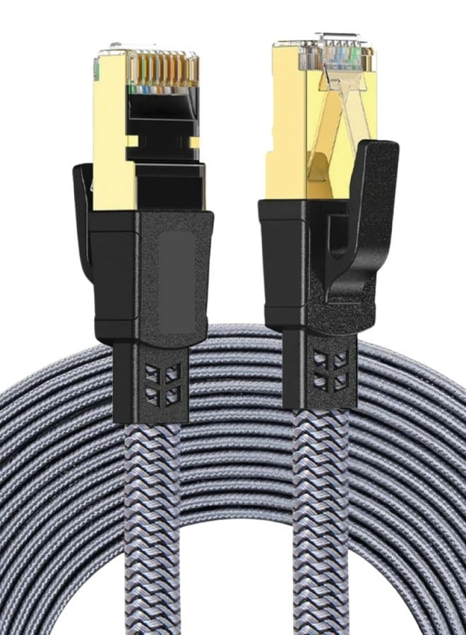Twisted Mind CAT8 Flat Braided Ethernet Cable - 5M