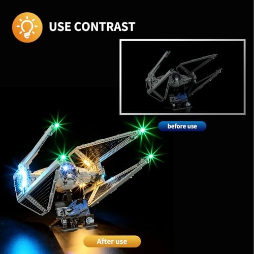 Led Light for LEGO 75382 Tie Interceptor - Plastic 1
