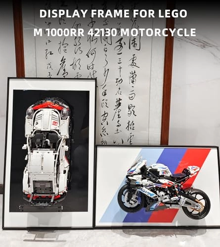 Display Wallboard for LEGO 42130 Technic BMW M 1000 RR Motorcycle Model Kit - 65X40cm